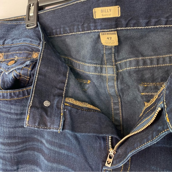 Dark washed True Religion “Billy” bootcut jeans - Picture 4 of 8